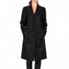 VERSACE COLLECTION - Wool and cashmere studded coat - Black