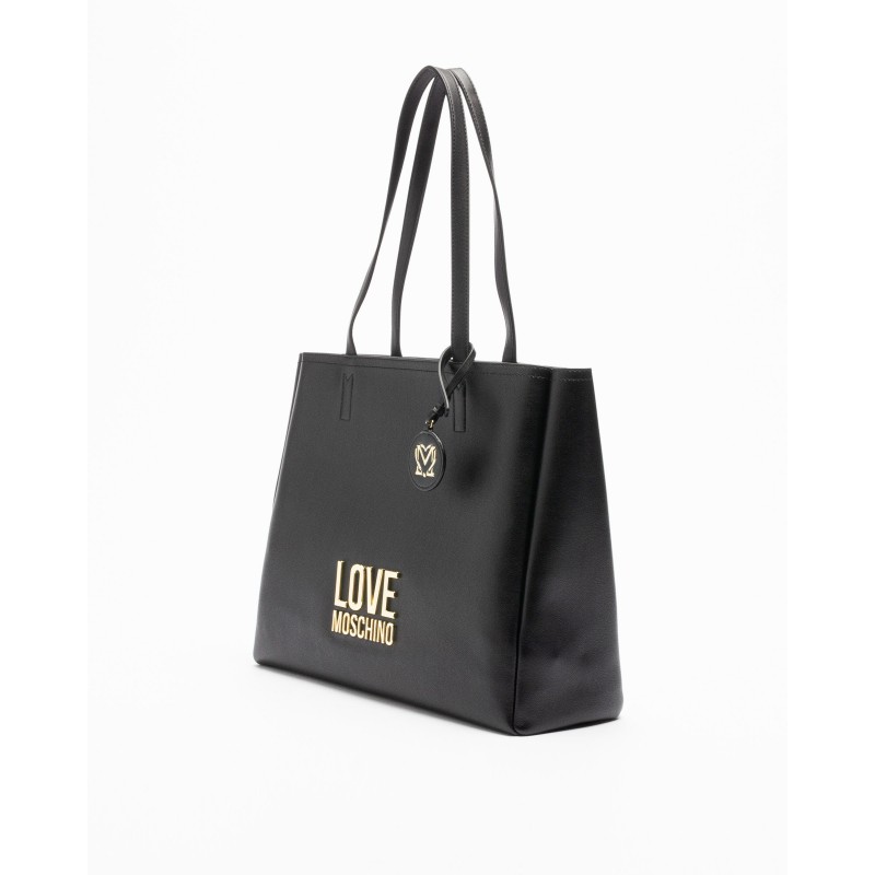 LOVE MOSCHINO - Bag with Logo - Black -