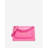LOVE MOSCHINO - Heart Chain Shoulder Bag - Pink -