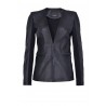 PINKO - Leather jacket BRADLEY - BLACK