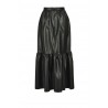 PINKO - Leather-Like Maxi Skirt ASTERISMO 1 - Black