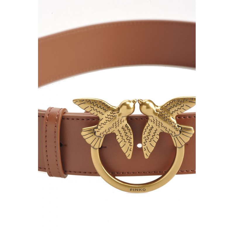 PINKO - BERRY  SIMPLY Belt  - Leather