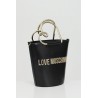LOVE MOSCHINO - Bucket bag with logo - BLACK