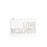 LOVE MOSCHINO - Soft Clutch Studs - White -