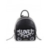 LOVE MOSCHINO - Graffiti Logo Backpack -Black/White