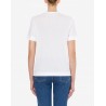 LOVE MOSCHINO - SPLASH LOGO Printed T-Shirt -White/Blue