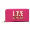 LOVE MOSCHINO - Gold Metal Logo Love Moschino Wallet - Fucsia -