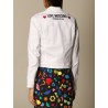 LOVE MOSCHINO - Denim jacket with back logo - White