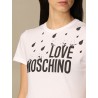LOVE MOSCHINO - ALL OVER DROPS print T-shirt - White