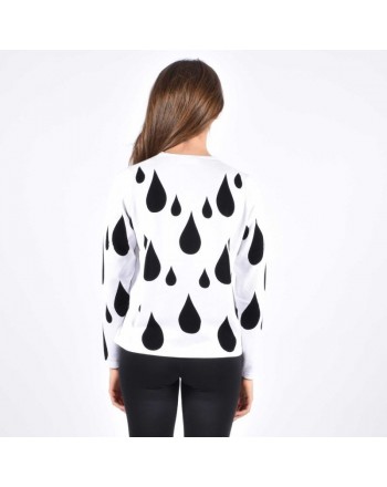 LOVE MOSCHINO - Drops sweater - White