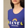LOVE MOSCHINO - T-shirt with logo print - Blue