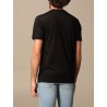 EMPORIO ARMANI - Cotton T-shirt with rubberized logo 3K1TAG - Nero -