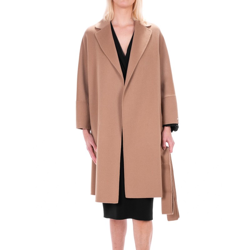MAX MARA STUDIO ARONA coat Pure New Wool Camel [Woman] Elsa Boutique