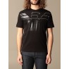 EMPORIO ARMANI - Large logo cotton T-shirt 3K1TC0 - Black -