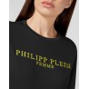 PHILIPP PLEIN - T - Shirt Iconico PLEIN oro WTK2180 - Nero