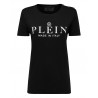 PHILIPP PLEIN - Crewneck T-Shirt with Iconic PLEIN WTK2185- Black