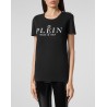 PHILIPP PLEIN - T-Shirt girocollo con Iconico PLEIN WTK2185- Nero
