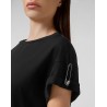 PHILIPP PLEIN - Crewneck T-Shirt with Pin WTK2181 - Black