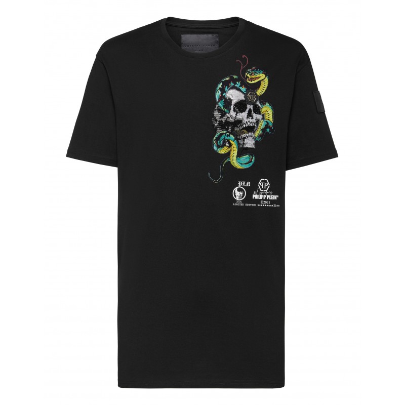 PHILIPP PLEIN- TATTOO Round Neck T-Shirt MTK5078 - Black