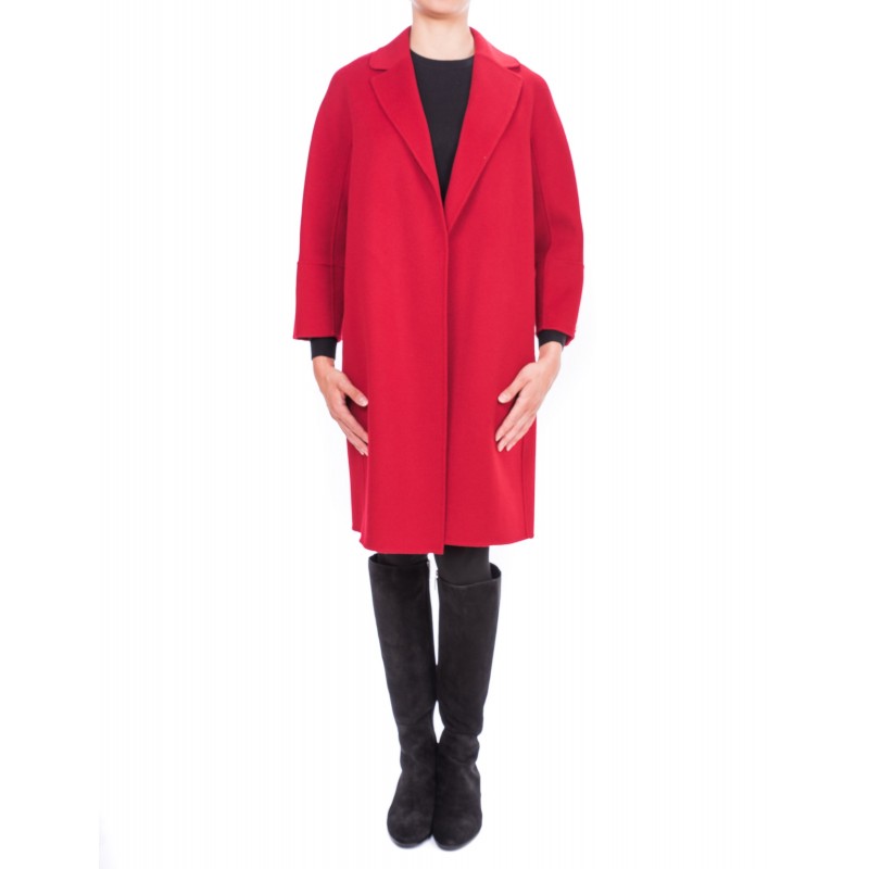 MAX MARA STUDIO - Short Arona Wool coat - Red
