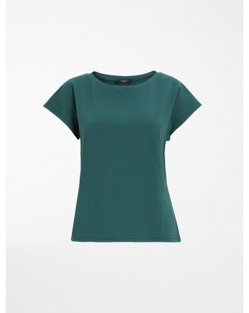 WEEKEND MAX MARA -  MULTIE Cotton T-Shirt WE594117110 - Palm Green
