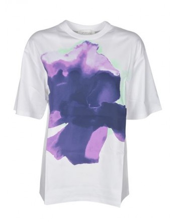 SPORTMAX - AEROSO Cotton T-Shirt SP297102110 - White/Purple