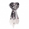CAMERUCCI - MARGHERITA Wool scarf - White/Black