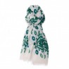 CAMERUCCI - MARGHERITA Wool scarf - White/Green
