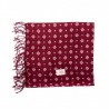 CAMERUCCI - MARGHERITA GEOMETRIC wool scarf  - Bordeaux