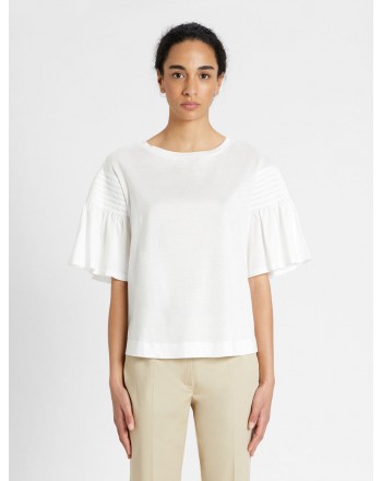 WEEKEND MAX MARA - VANESIO Cotton Jersey T-Shirt WE594114110  - White