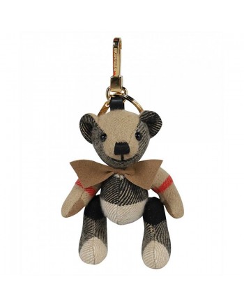 BURBERRY - Thomas bear pendant with bow tie - Archive Beige
