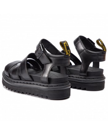 DR.MARTENS - Blaire leather sandals with strap - Black