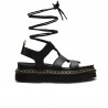 DR.MARTENS - Leather sandal with Nartilla laces - Black -