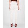 MAX MARA STUDIO- NICHEL Cotton Gabardine Trousers 613103110- Black - White