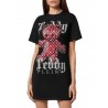 PHILIPP PLEIN - T-Shirt Dress TEDDY BEAR - Black
