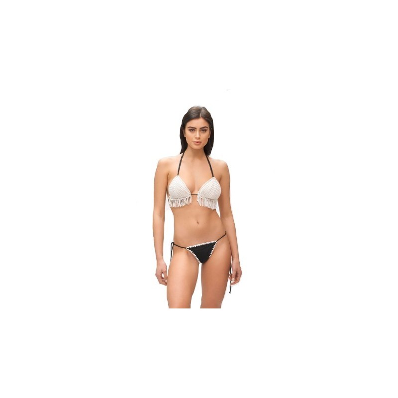 ME FUI - Bikini a Triangolo MOONLIGHT M210055 - Bianco/Nero