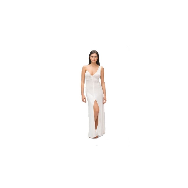 ME FUI- MOONLIGHT One Shoulder Dress M210062 - White