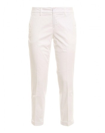 FAY - Stretch cotton trousers NTW8042530TGUPB001- White