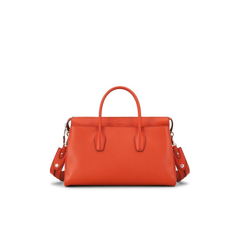 TOD'S - Medium Leather Bag  - Orange