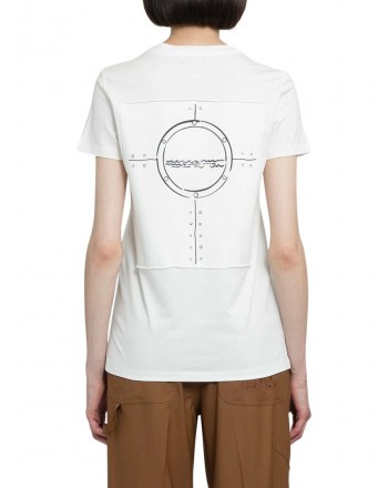 MAX MARA  - T-Shirt in Cotone OBLO - Bianco Seta