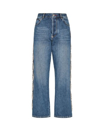 PHILIPP PLEIN -CRYSTAL CABLE Jeans  - Denim