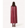 RED VALENTINO - Leather Trenchcoat  Cape - Cherry