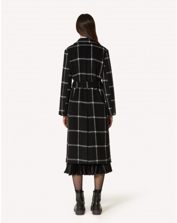 RED VALENTINO - Wool Gown Coat - Black