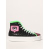 CHIARA FERRAGNI - HIGH EYELIKE GLITTER Sneakers - Multicolour/Black