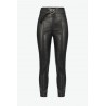 PINKO - Trousers leatherette ARBUS - Black