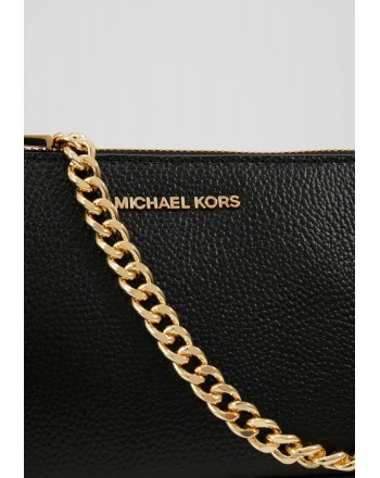 MICHAEL by MICHAEL KORS -  Leather Pochette Bag  -Black