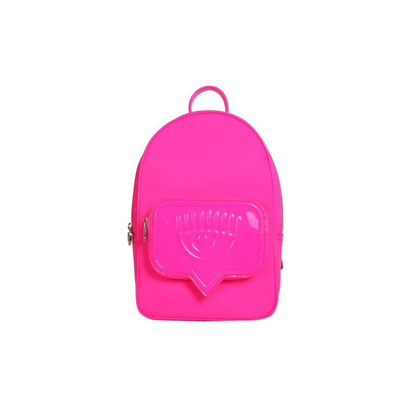 CHIARA FERRAGNI - EYELIKE POCKET Backpack - Fluo Pink