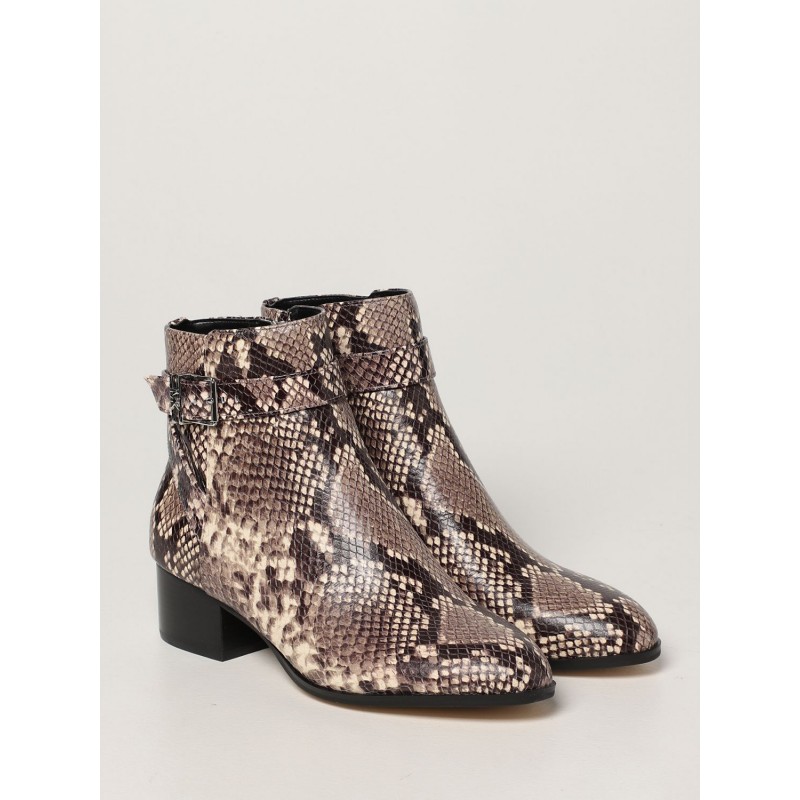 MICHAEL by MICHAEL KORS -  BRITTON Snake Printed Ankle Boots -Natural