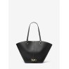 MICHAEL by MICHAEL KORS - IZZY MEDIUM Pounded Leather Bag - Black