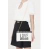 LOVE MOSCHINO - Clutch bag with contrasting logo JC4185PP1D - White